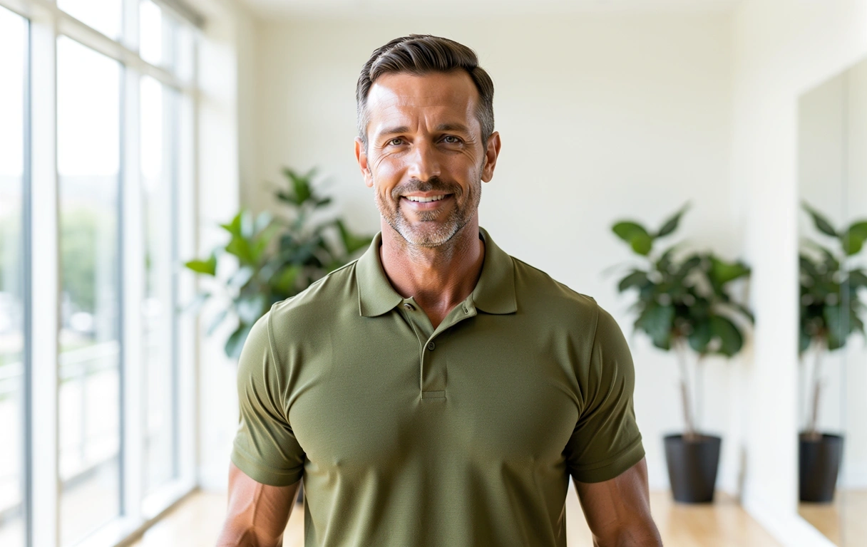 Fitness trener Dejan u svom studiju